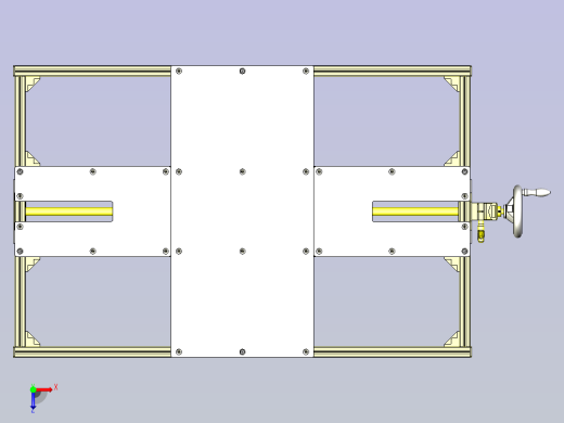 一款工件输送机3D模型俯视缩略图