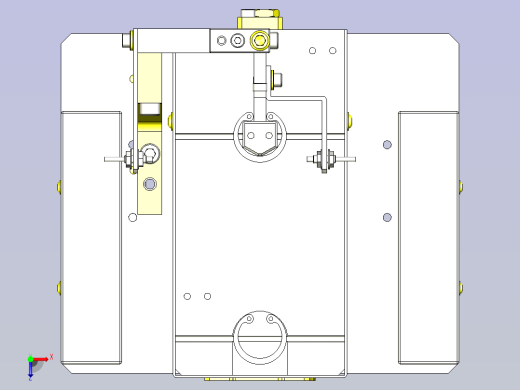 一款半自动扣环排出机3D模型俯视缩略图