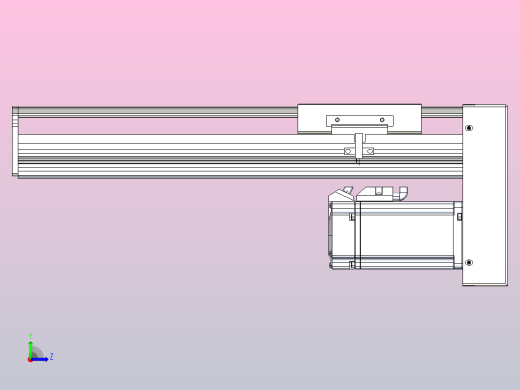 日规模组半封闭丝杆TPA-HNR-105D-1610C-L200-MP-Y-P40-N3左视缩略图