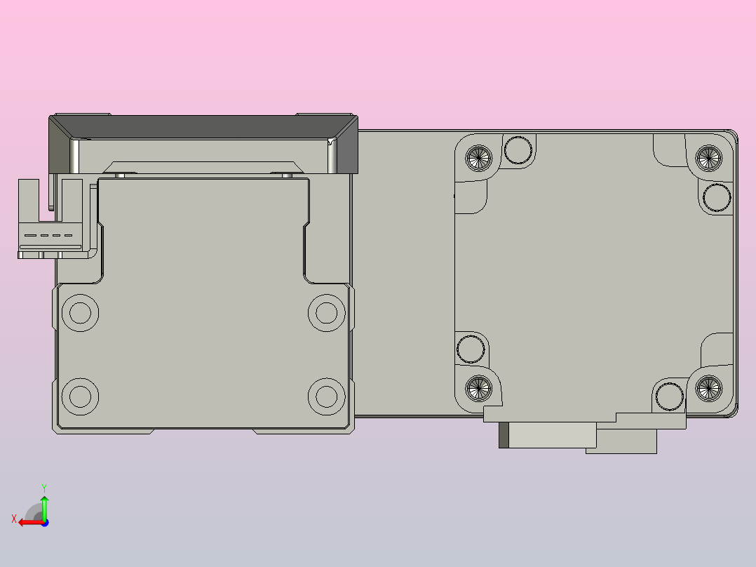 滚珠丝杠直线轴内置导轨TPA-GCR-65-1610C-L300-MR-M40-N3后视图