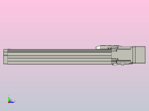 滚珠丝杠直线轴内置导轨TPA-GCR-65-1610C-L300-MR-M40-N3左视缩略图