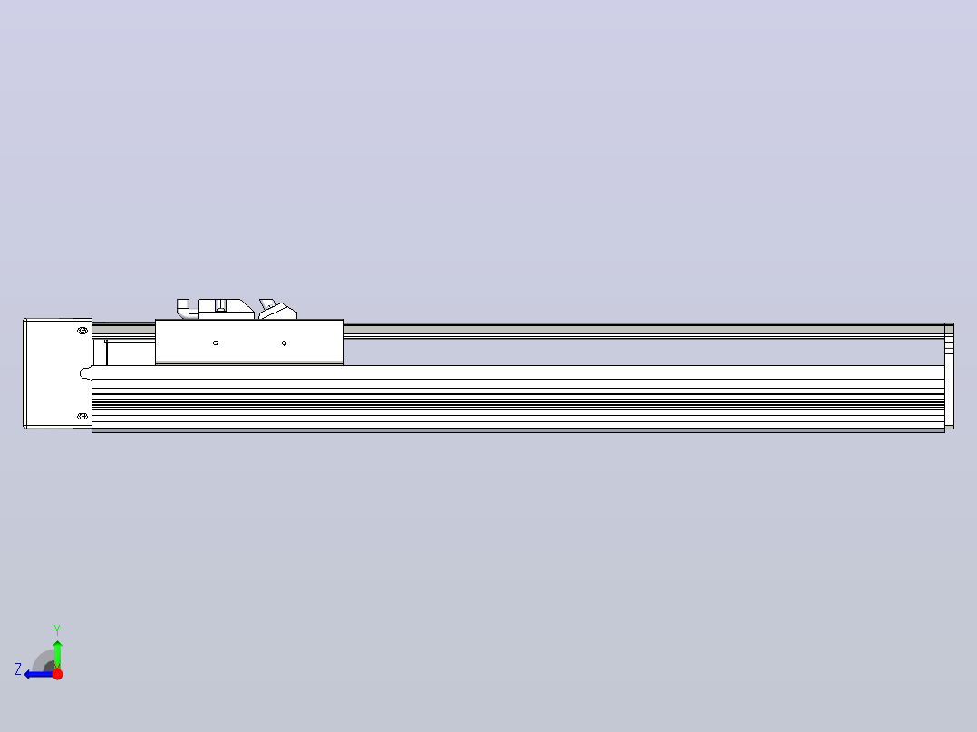 日规模组半封闭丝杆TPA-HNR-105D-1610C-L300-ML-C-P40-N3右视图