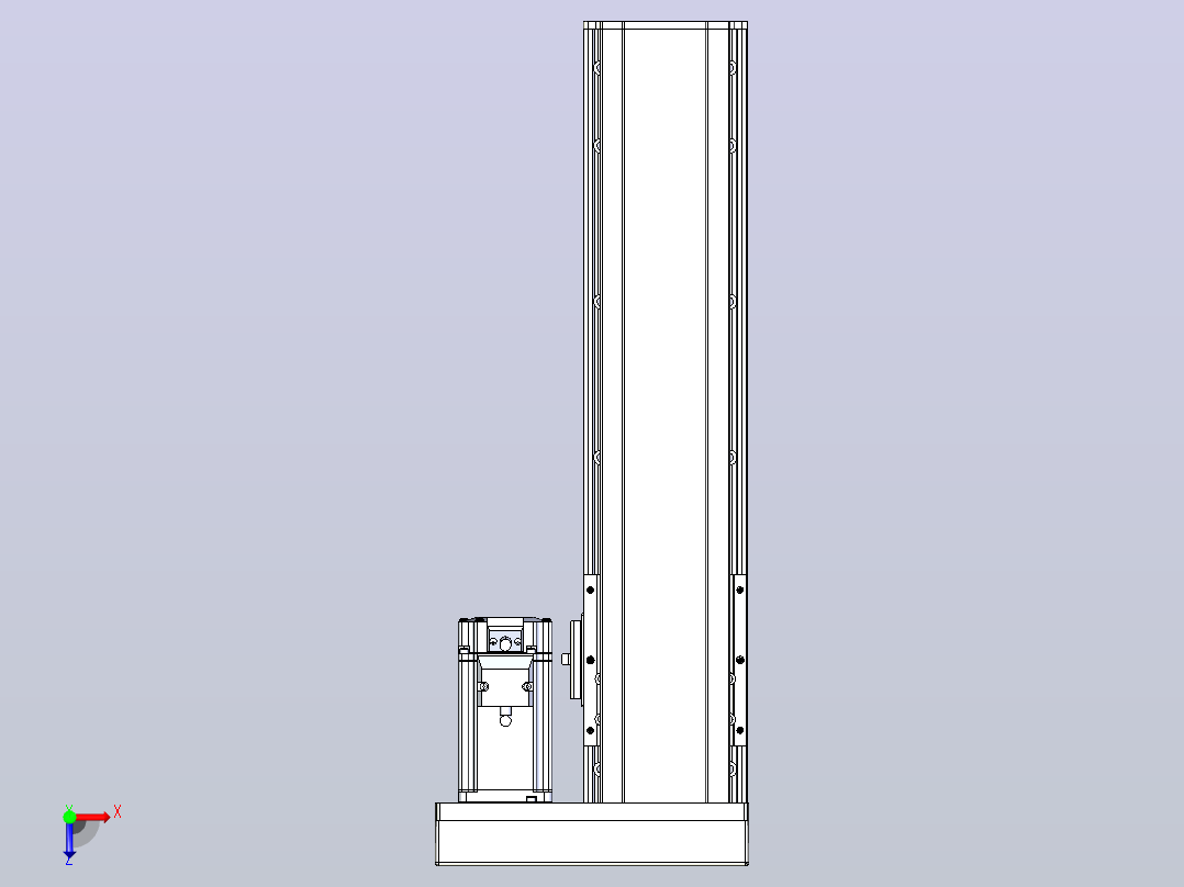 日规模组半封闭丝杆TPA-HNR-105D-1610C-L300-ML-C-P40-N3俯视图