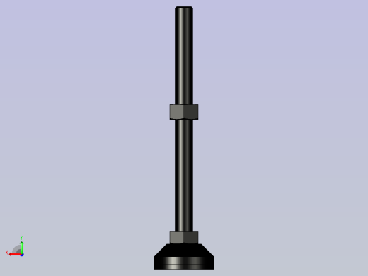 脚轮脚杯3D  WAL02-D40-M12-L150.x_t后视缩略图