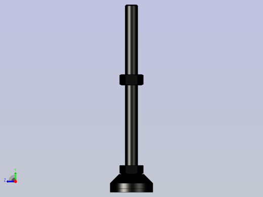 脚轮脚杯3D  WAL02-D40-M12-L150.x_t右视缩略图