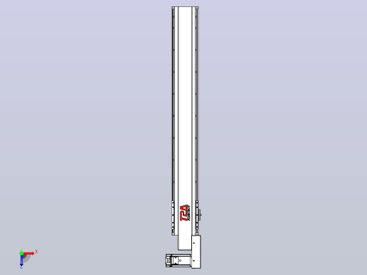 皮带直线轴半封闭可选导轨TPA-HNB-120D-110-L800-MR-C-P40-N3俯视缩略图