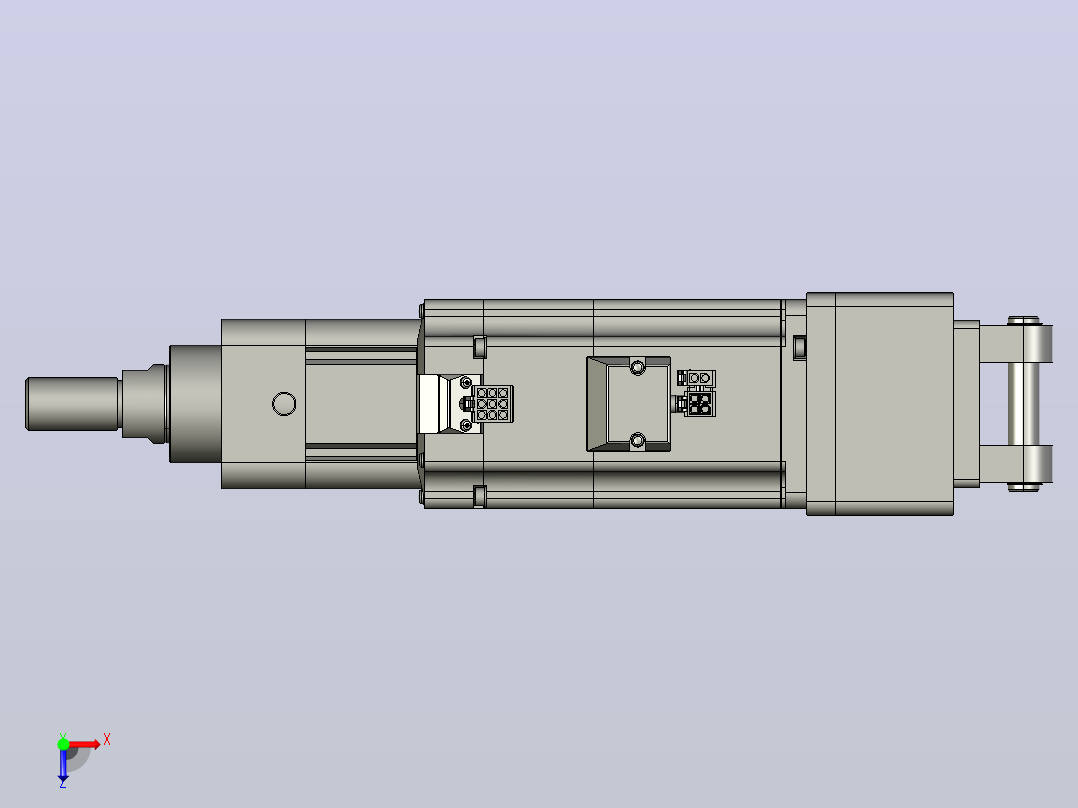 轻载电动缸TPA-ESR50-1610C-L50-MR-CB-W-P40-C3俯视图