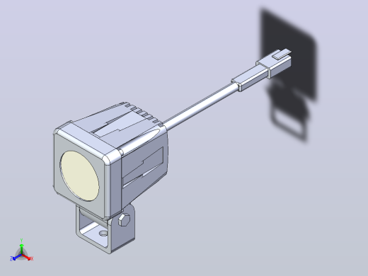 10瓦LED发光器- 225 '点光束- 9-48VDC - 900流明- UL认证-螺柱安装防爆正等轴测缩略图