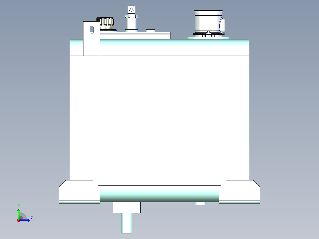 ZB-90-B 液压油箱左视图