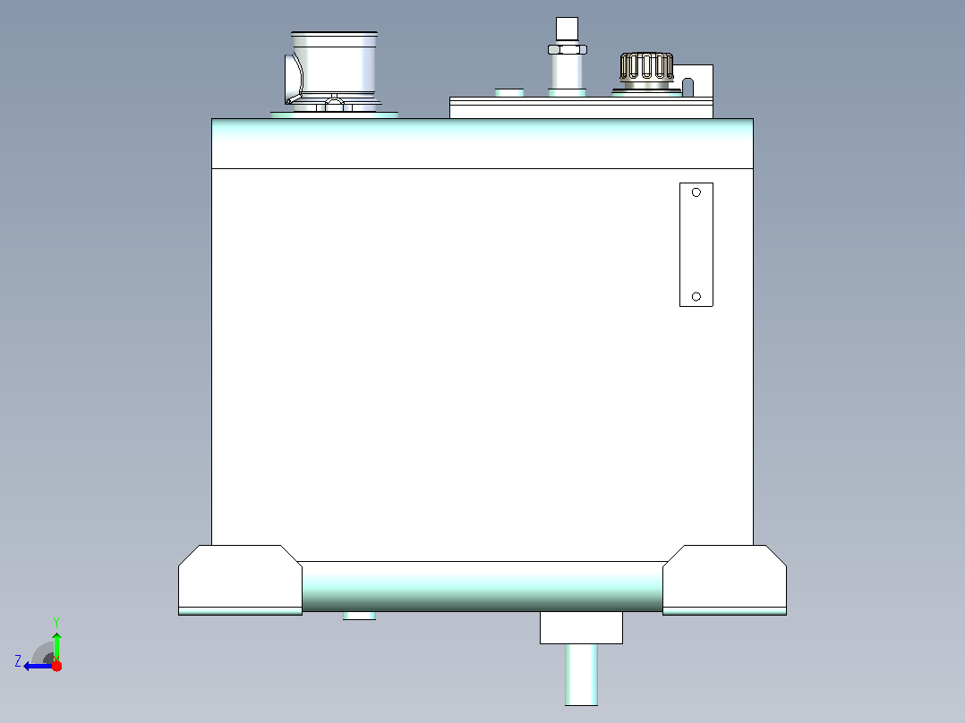ZB-90-B 液压油箱右视图