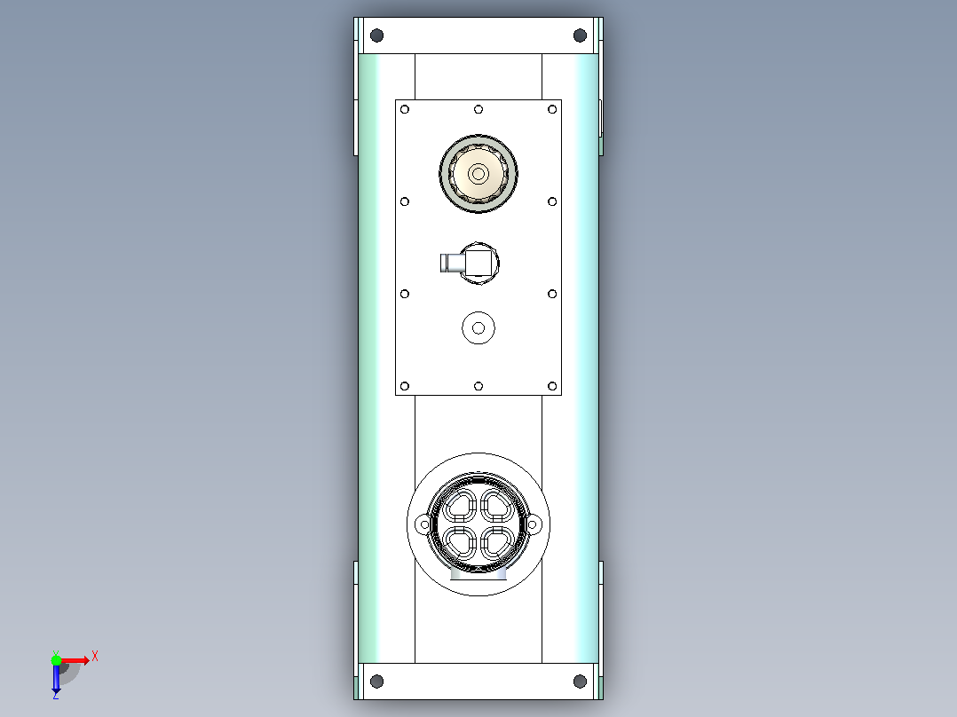 ZB-90-B 液压油箱俯视图