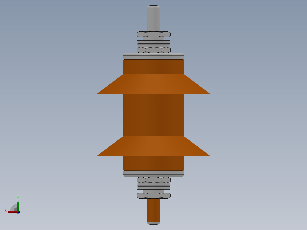 HY5WS-17╱50配电专用氧化锌避雷器[HY5WS-3.8／15]后视图