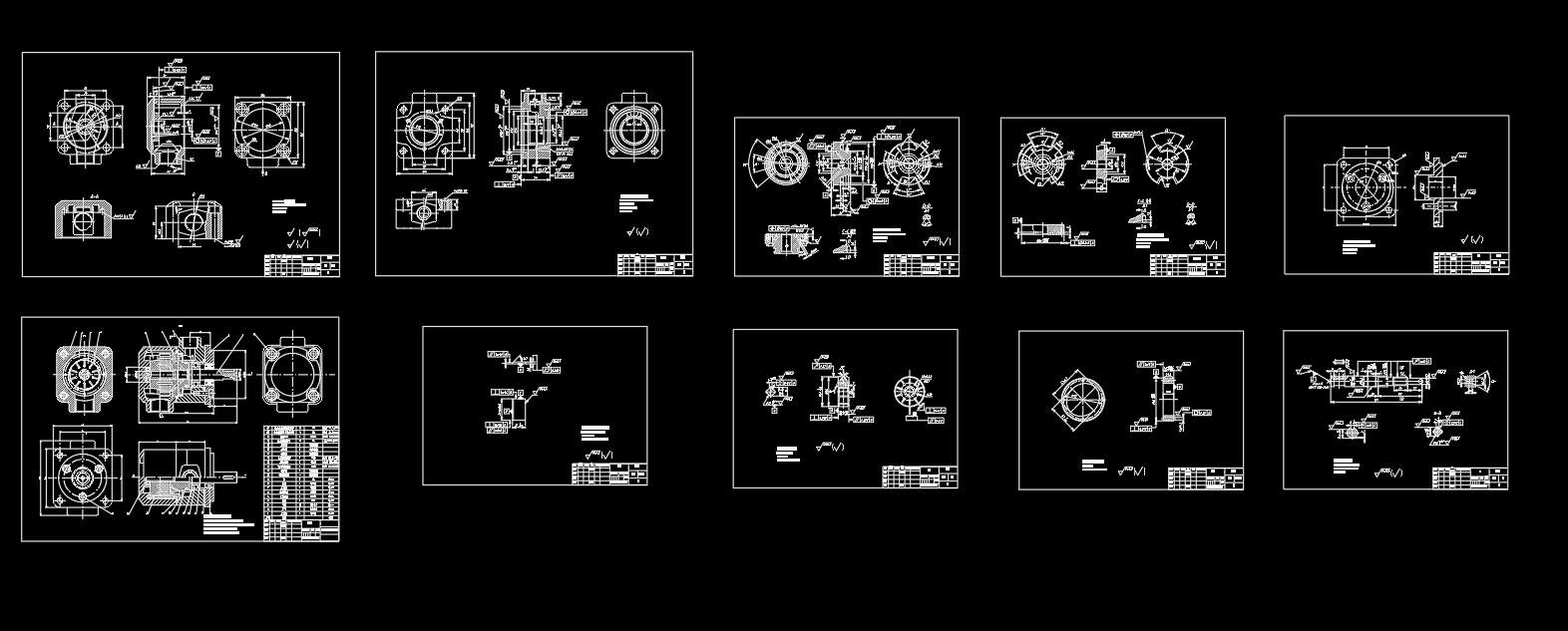 HRP径向式轴塞马达（CAD）