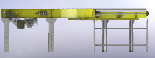 两段90度活辊输送弯道传送机3D图纸 Solidworks设计缩略图