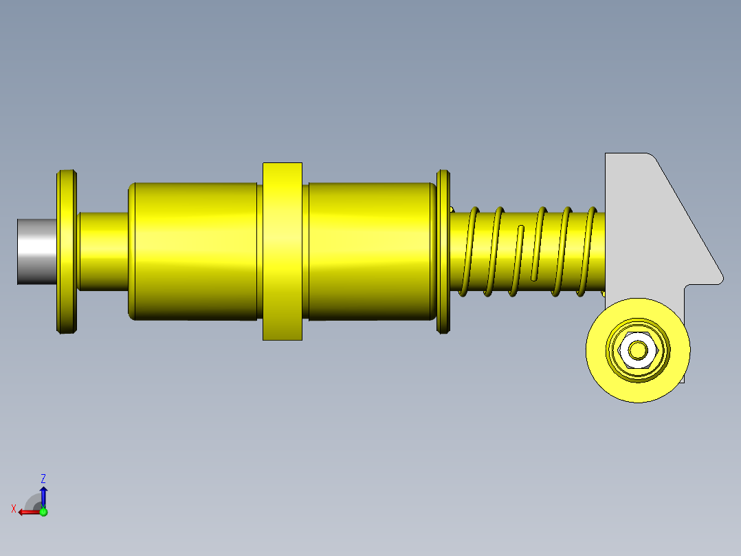 简易插入取出机构后视图