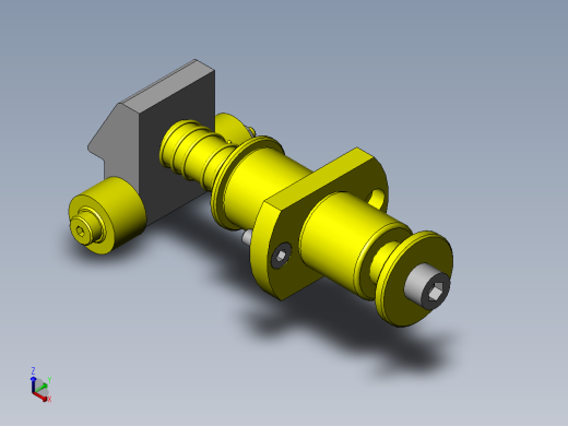 简易插入取出机构正等轴测缩略图