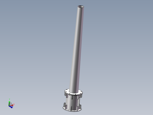 5M风力发电机塔架结构设计与有限元分析(sw12+说明书+分析图片)