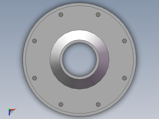 5M风力发电机塔架结构设计与有限元分析(sw12+说明书+分析图片)俯视缩略图