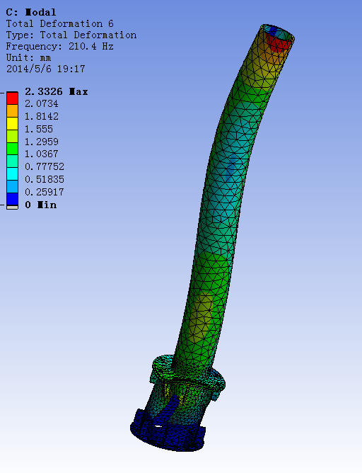 5M风力发电机塔架结构设计与有限元分析(sw12+说明书+分析图片)
