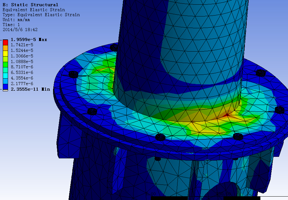 5M风力发电机塔架结构设计与有限元分析(sw12+说明书+分析图片)