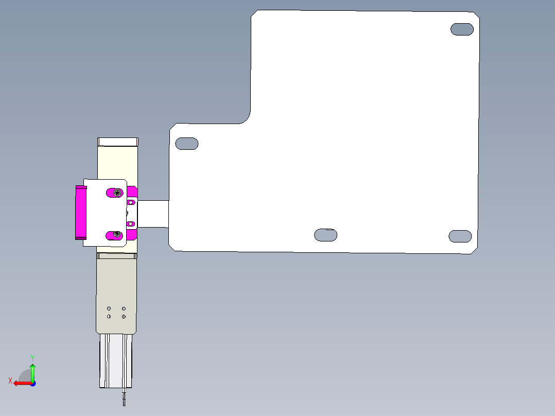 精密振动盘结构后视图
