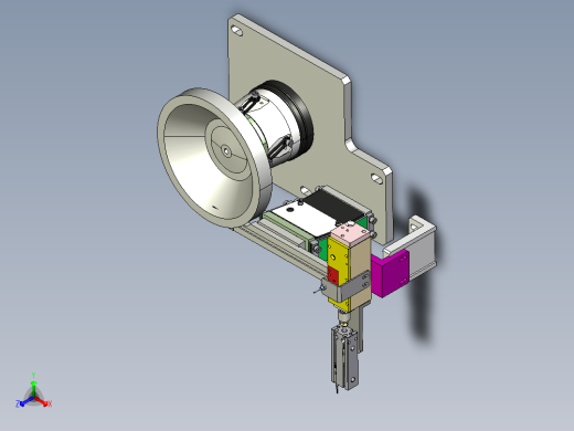 精密振动盘结构正等轴测缩略图