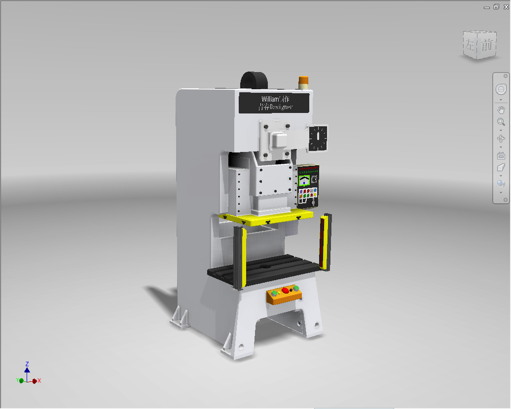 冲压机 Inventor stepstp igesigs 机械设备 图纸文件素材