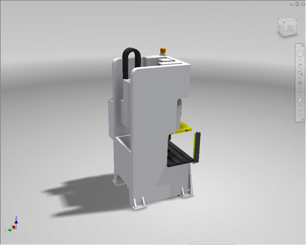冲压机 Inventor stepstp igesigs 机械设备 图纸文件素材