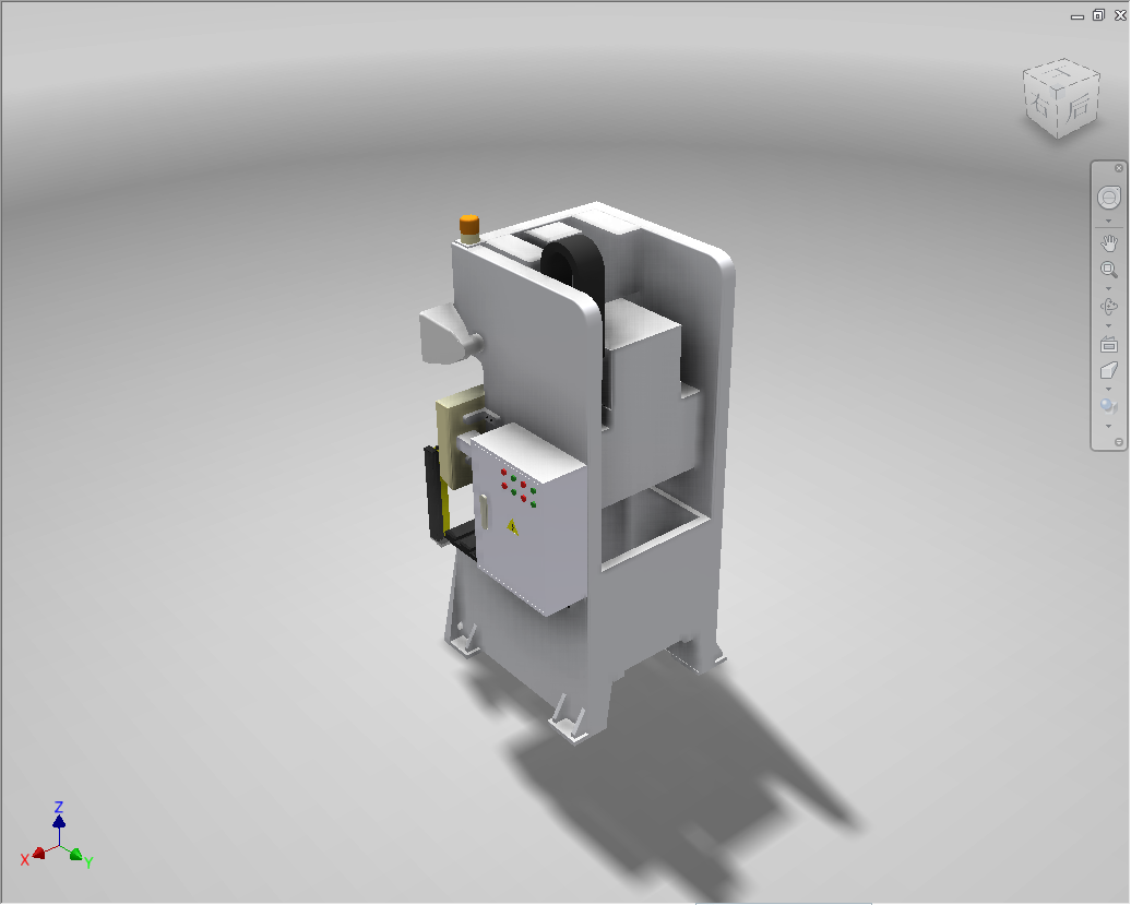 冲压机 Inventor stepstp igesigs 机械设备 图纸文件素材