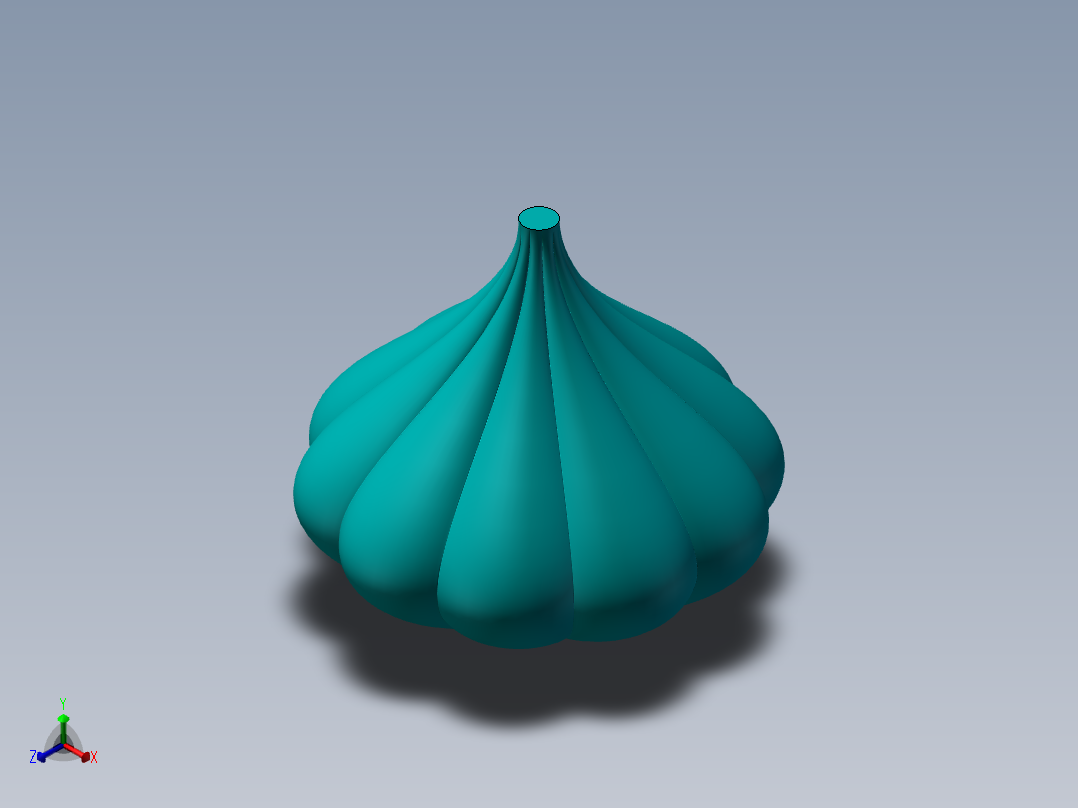 大蒜正等轴测图