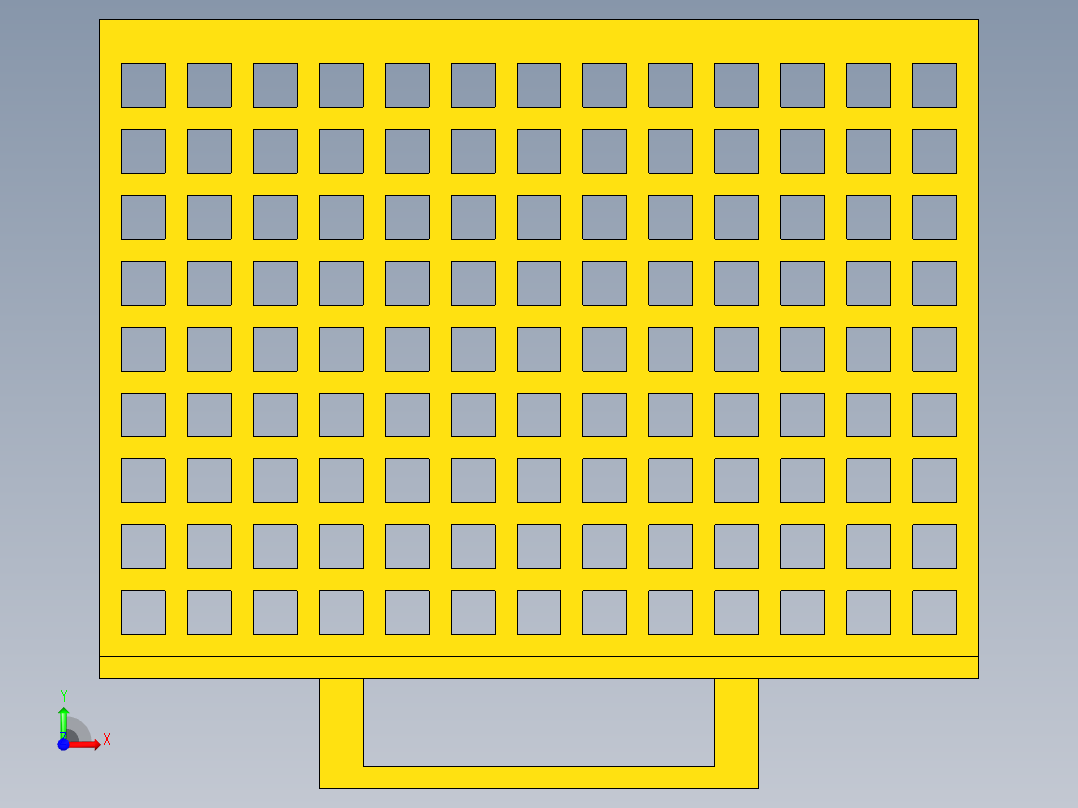 水上垃圾清理船三维UG模型前视图