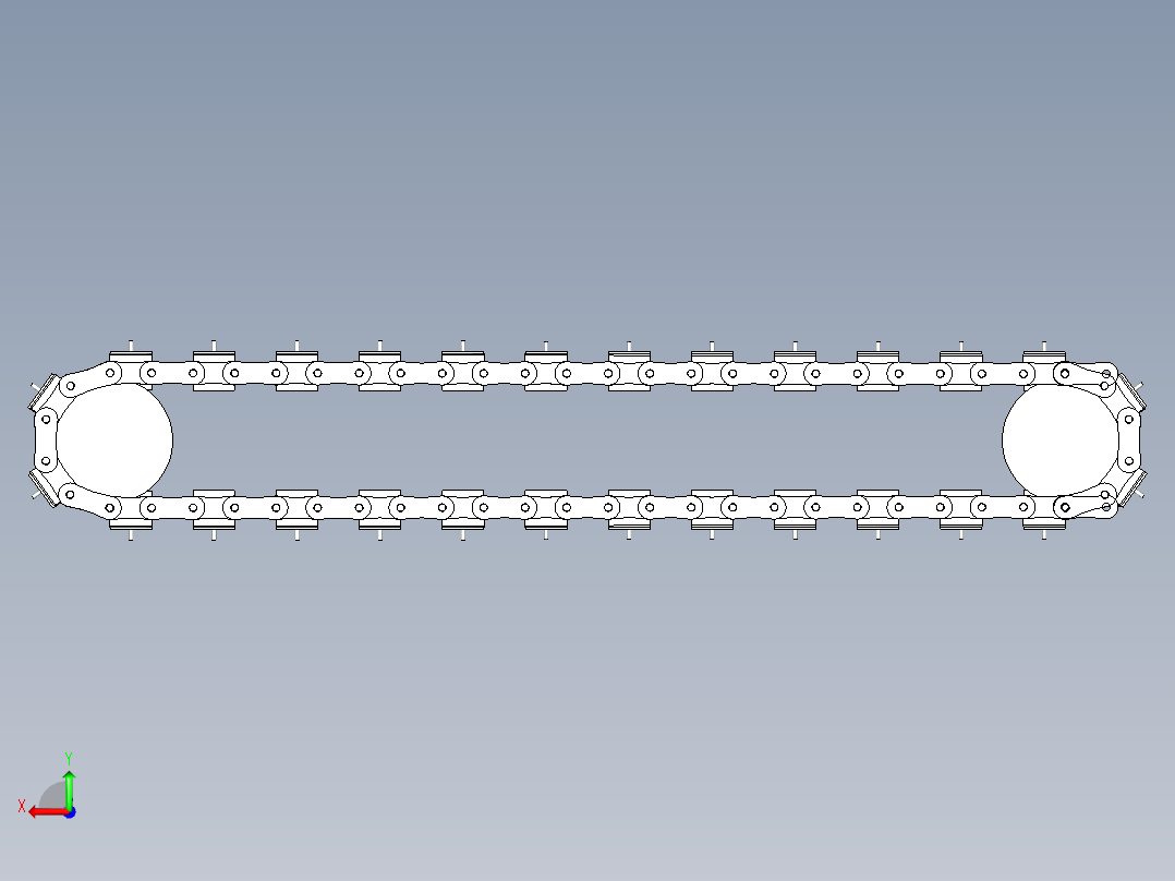 甜木薯收获机3D建模图纸 INVENTOR设计后视图