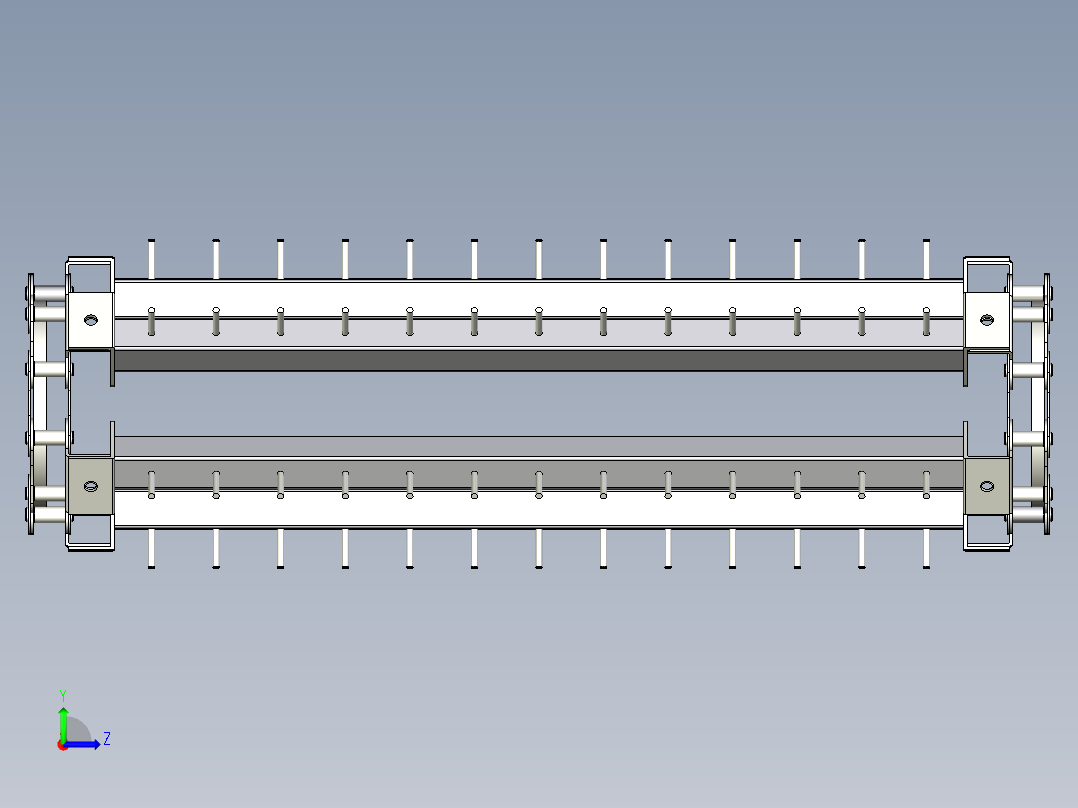 甜木薯收获机3D建模图纸 INVENTOR设计左视图
