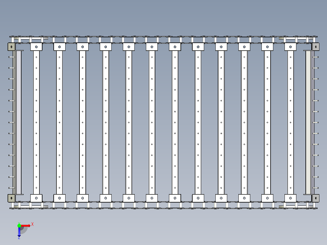 甜木薯收获机3D建模图纸 INVENTOR设计俯视图