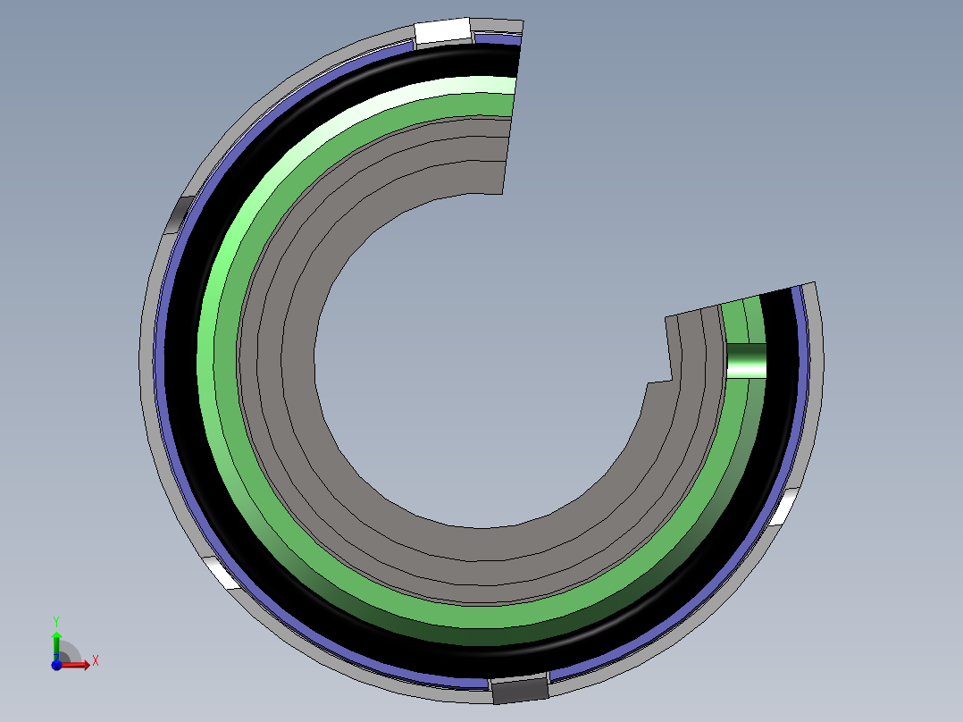 双端面背对背机械密封前视图