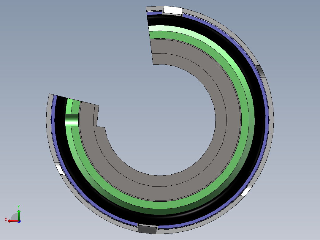 双端面背对背机械密封后视图
