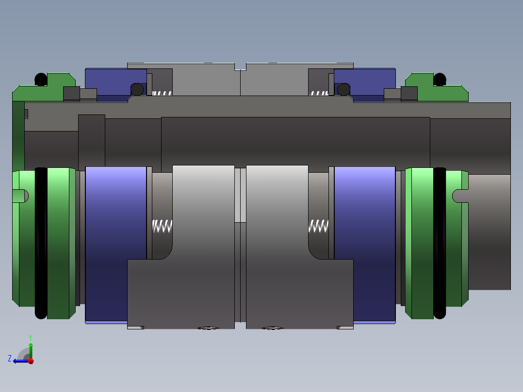 双端面背对背机械密封右视图