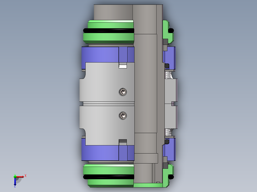 双端面背对背机械密封俯视图