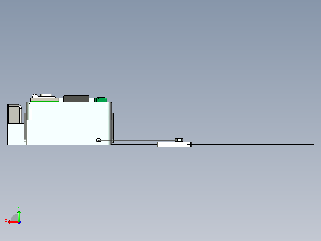 便携执法箱后视图