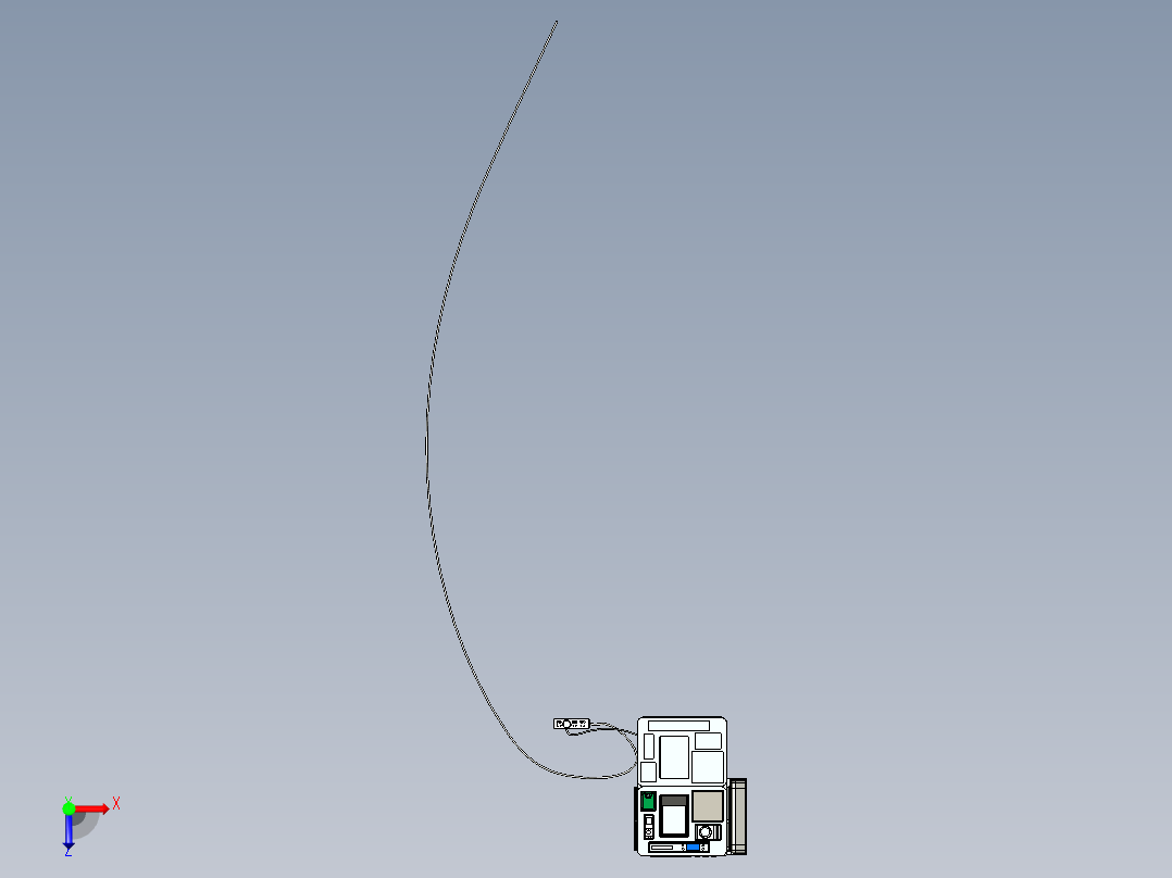 便携执法箱俯视图
