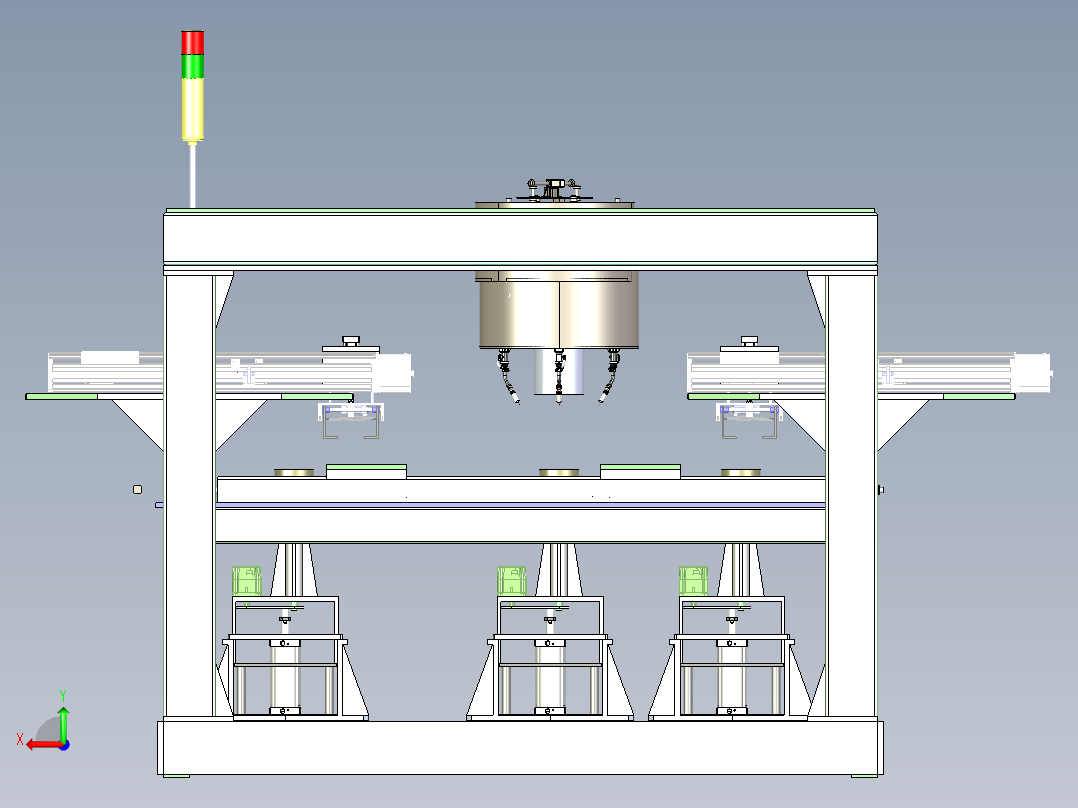 A12_非标总成焊机（焊机结构+移栽机构+顶升机构）SW2018后视图
