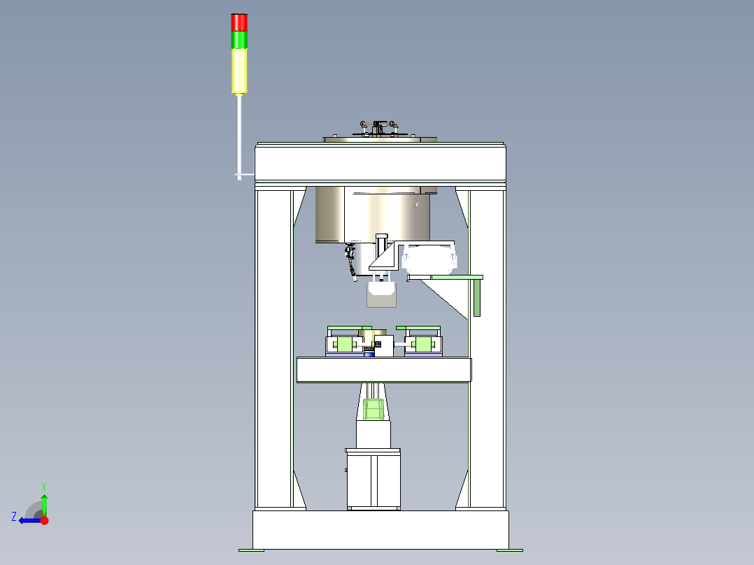 A12_非标总成焊机（焊机结构+移栽机构+顶升机构）SW2018右视图