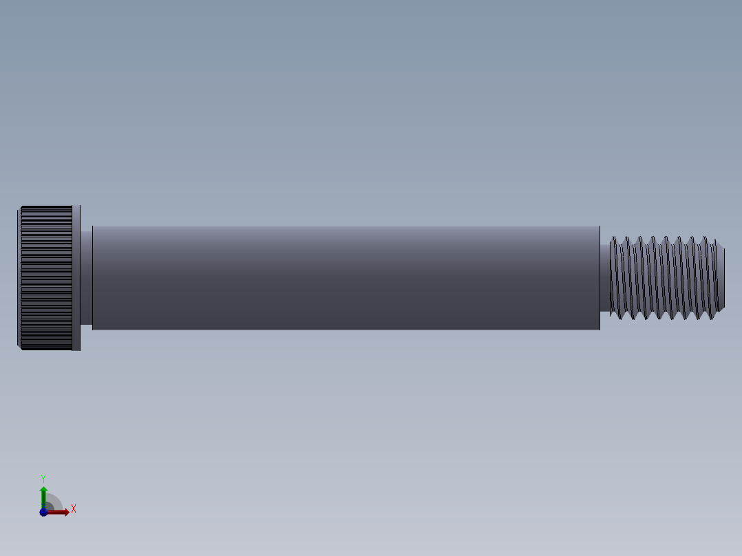 公制SH螺栓选择（DME）-SB DME PM8 x50.SLDPRT前视图