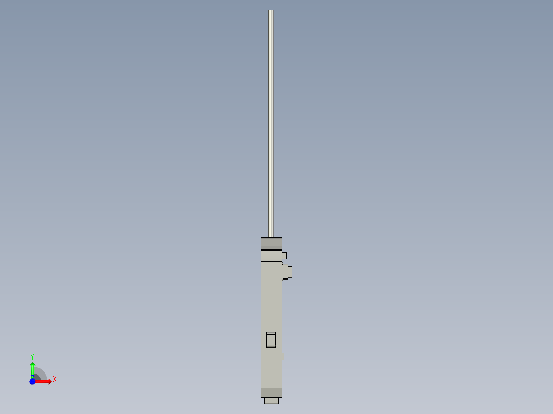 基恩士PS-T2_kc图纸模型前视图