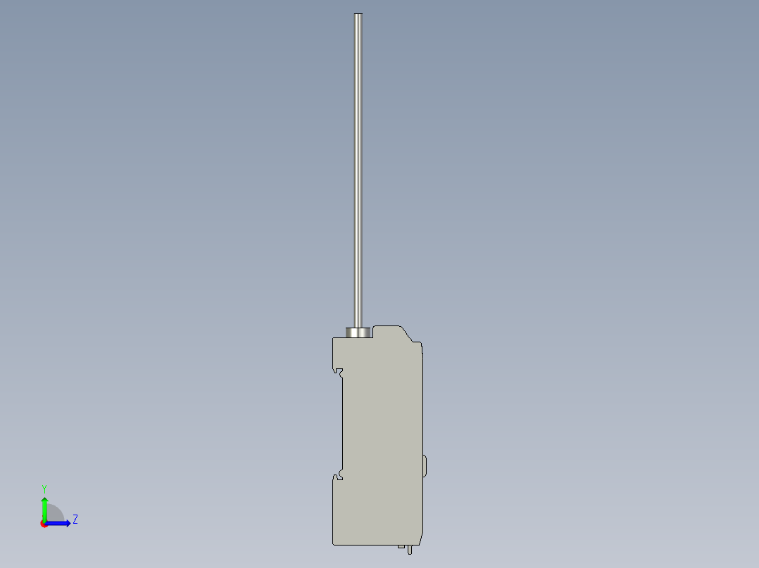 基恩士PS-T2_kc图纸模型左视图