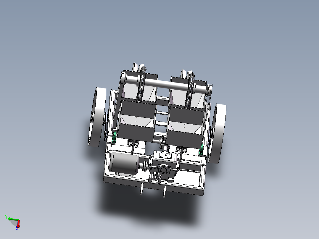 马铃薯播种机三维
