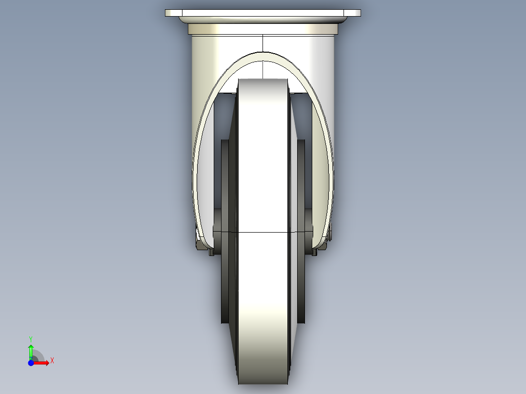 型材-KJN 259791 125MM WHEEL前视图