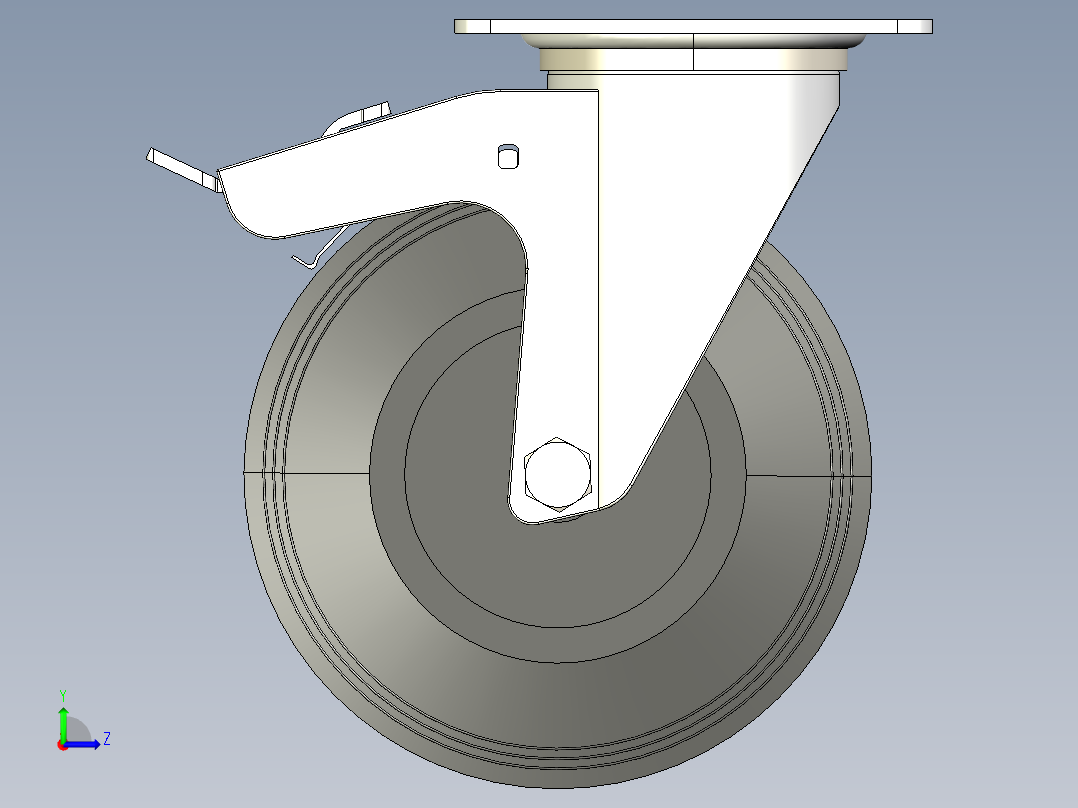 型材-KJN 259791 125MM WHEEL左视图