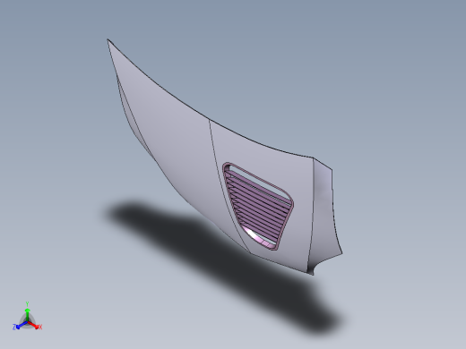 汽车引擎盖_特斯拉 Model X--catia