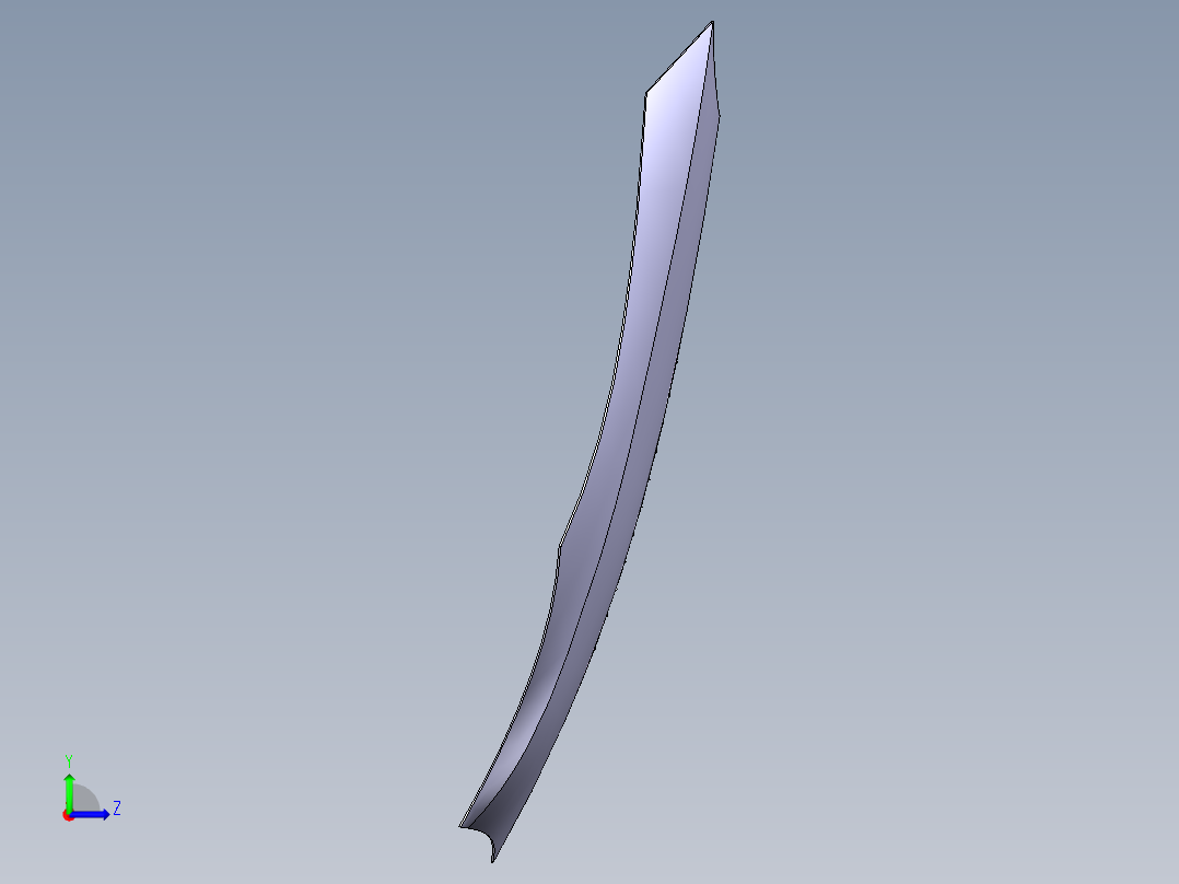 汽车引擎盖_特斯拉 Model X--catia左视图